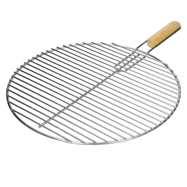 Rostfritt stål grill galler grill galler med avtagbara handtag Ø 44,5 cm