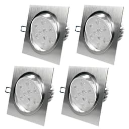 ECD Germany 4er Pack LED upotettava valonheitin 9W 230V 676 Lumen