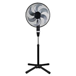 ECD-Germany piedestal fläkt Ø 40cm, 75W, svart, tyst, 3 hastigheter, höjd