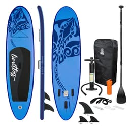 ECD Germany Oppustelig Stand Up Paddle Board ubegrænset | 308 x 76 x 10 cm | Blå