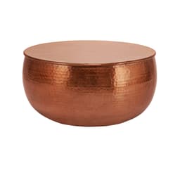 WOMO-DESIGN sofabord stuebord sofabord aluminium Ø 60x30,5 cm kobber