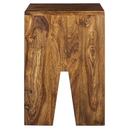 Soffbord set av 3 naturliga massiva sheesham trä WOMO Design