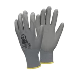 ECD 72 Germany pair PU-arbejde handsker, størrelse 8-M, Grå, mekaniker handsker