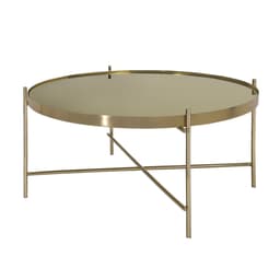 WOMO-DESIGN design-sohvapöytä Ø75x35 cm antiikki messinkinen olohuoneen pöytä,