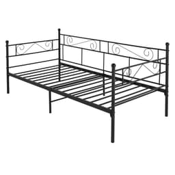 ML Design dag seng 90x200cm metal seng på stålramme med hoved og fod del,