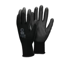 ECD-36 Germany pari PU-työkäsineitä, koko 10-XL, Väri Musta, mekaanikko käsineet