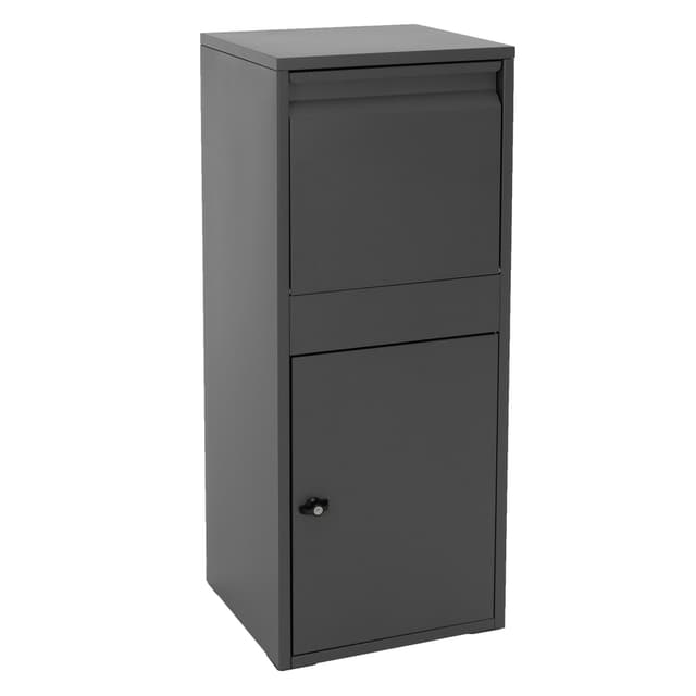 ML-Design Paket Brevlåda gjord av galvaniserat stål i antracit, 41x103x38 cm,