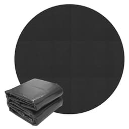 ECD Germany pool sol film runde Ø 5m 140 pm sort, PE bobleplast, hurtigere vand