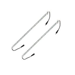 2x kabinet Lysstriben lampe pære bar 0,5m basen afkøle hvid SMD