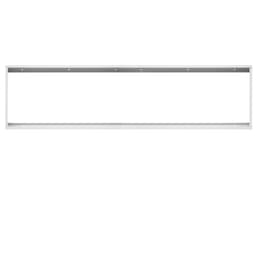 ECD Germany LED panelramen 120x30cm - aluminium - vit - för vägg och takmontage