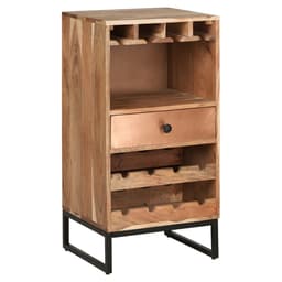 Womo-Design Wine kaappi lasi ja laatikko, 45x90x40cm, ainutlaatuinen,
