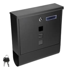 Letterbox væg Postkasse Postkasse avis holder avis roll stål Sort