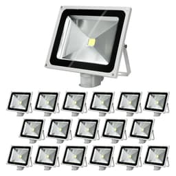 20 x LED-valonheitin + anturi 50W kylmänvalkoinen