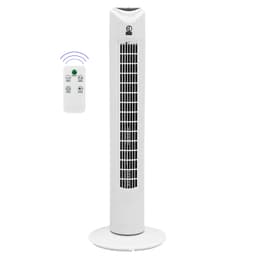 Piedestal fläkt piedestal fläkt torn fan fan fjärrkontroll 45W Vit