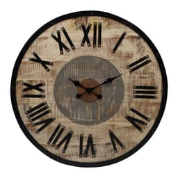 WOMO-DESIGN | Design vægur Asgard Ø 92cm runde af jern og mango træ i vintage