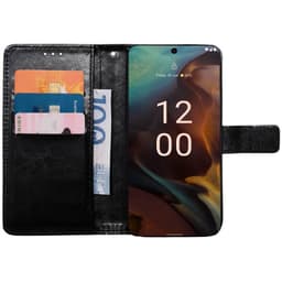Wallet cover 3-kort Nokia XR21 - Sort