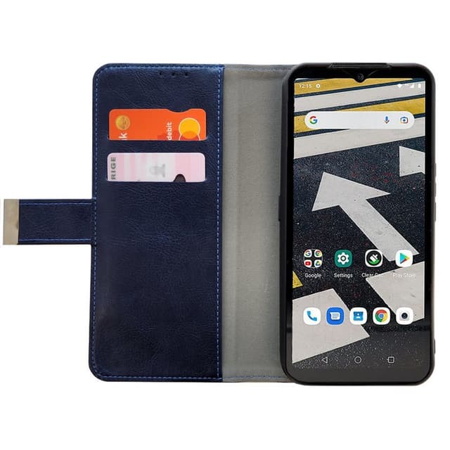 Mobilcover 2-kort CAT S53 - Mørkeblå