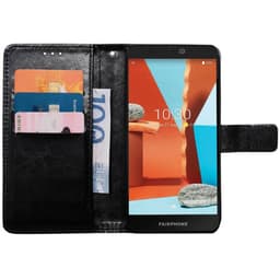 Wallet cover 3-kort Fairphone 3 Plus - Sort