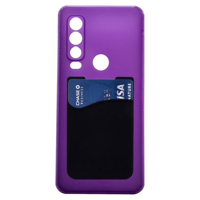 Silikonikuori korttitelineellä CAT S75 - Violetti