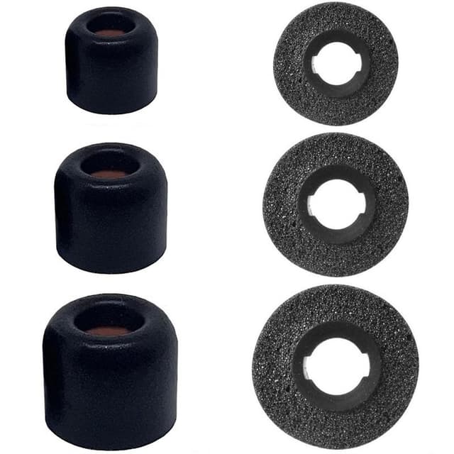 Ørepuder Foam 6-pak Xiaomi Redmi AirDots 3 Pro - Sort