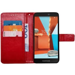 Lommebokdeksel 3-kort Fairphone 3 Plus - Rød