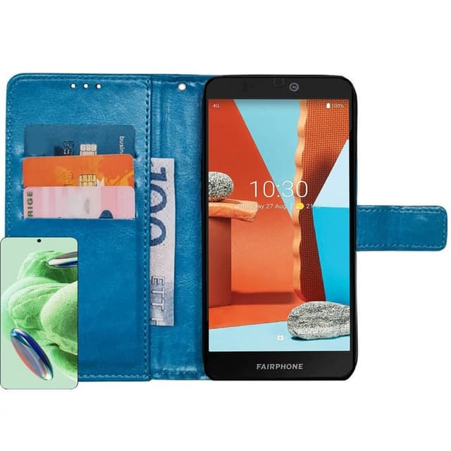 Plånboksfodral 3-kort Fairphone 3 Plus - Ljusblå