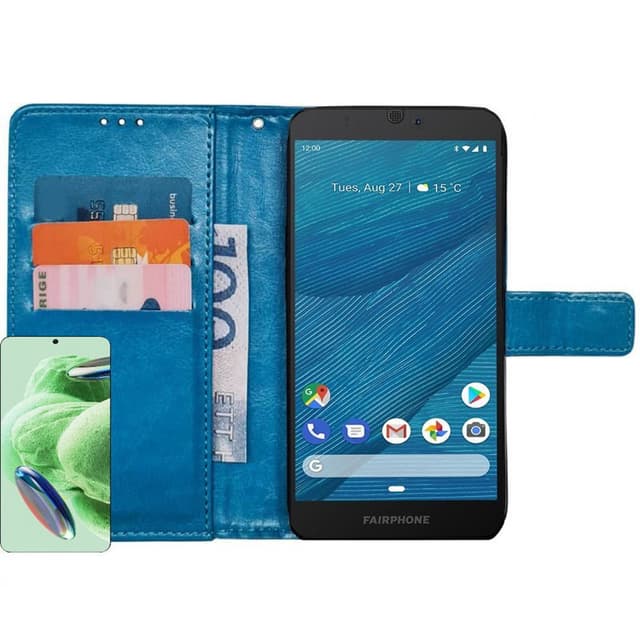 Wallet cover 3-kort Fairphone 3 - Lyseblå
