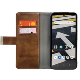 Mobilcover 2-kort CAT S53 - Brun