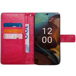Plånboksfodral 3-kort Nokia XR21 - Rosa