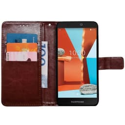 Wallet cover 3-kort Fairphone 3 Plus - Brun