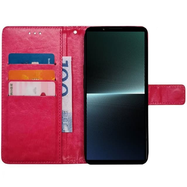 Lompakkokotelo 3-kortti Sony Xperia 1 V - Vaaleanpunainen