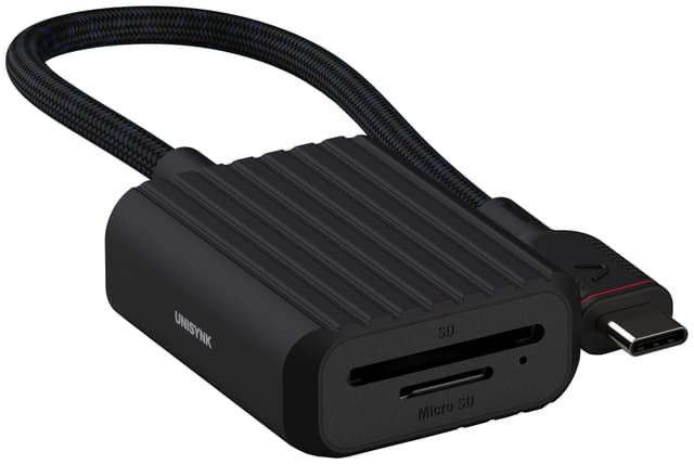 Unysink USB-C til Memory Card adapter 10381 (sort)