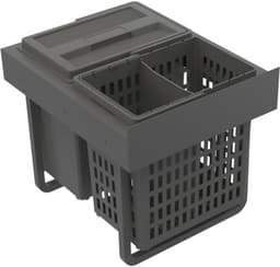 Epoq Select kildesorteringsett, bunnmontert, to beholdere (dark grey)