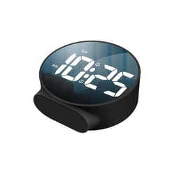 Digital Rund Väckarklocka - Svart