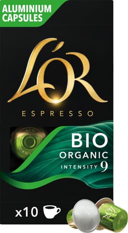 L'Or Organic 9 kaffekapslar (10 st)