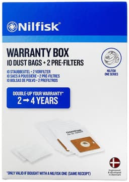 Nilfisk One garantibox + dammsugarpåsar 42000600