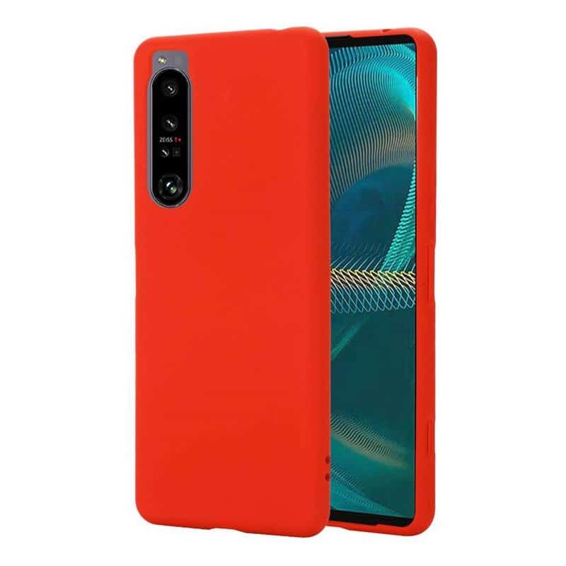 Liquid silikon skal Sony Xperia 10 V - China Red