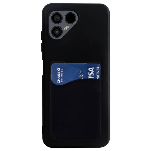 Silikone cover med kortholder Fairphone 4 - Sort