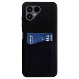 Silikonikuori korttitelineellä Fairphone 4 - Musta