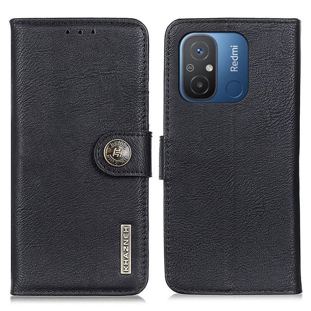 KHAZNEH Xiaomi Redmi 12C Plånboksfodral - Svart