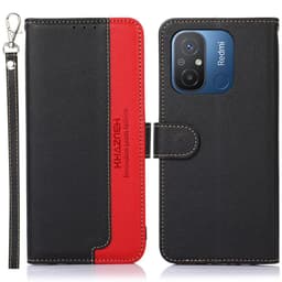 KHAZNEH Plånboksfodral till Xiaomi Redmi 12C - Svart/Röd