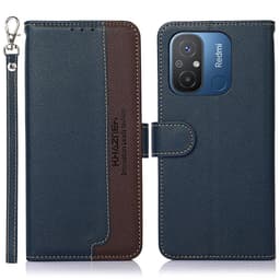 KHAZNEH Plånboksfodral till Xiaomi Redmi 12C - Blå/Brun