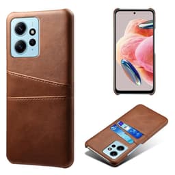SKALO Xiaomi Redmi Note 12 4G PU-Läder Korthållare Skal - Brun