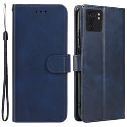 SKALO Motorola Edge 40 5G Premium Wallet Lompakkokotelo - Tummansininen