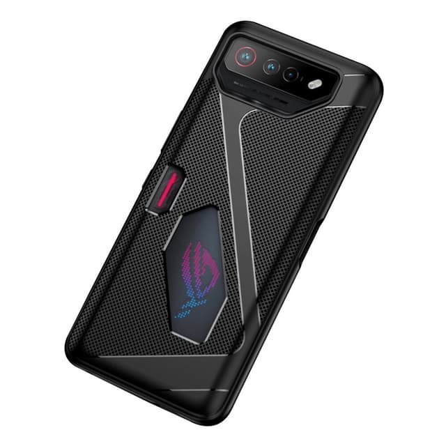 SKALO Asus ROG Phone 7 5G Carbon Fiber TPU cover - Sort