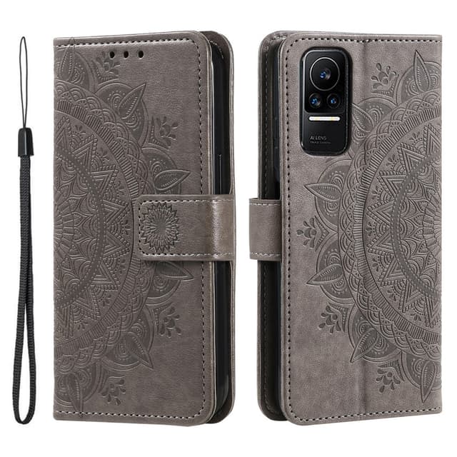 SKALO Xiaomi 13 Lite Mandala Flip Cover - Grå