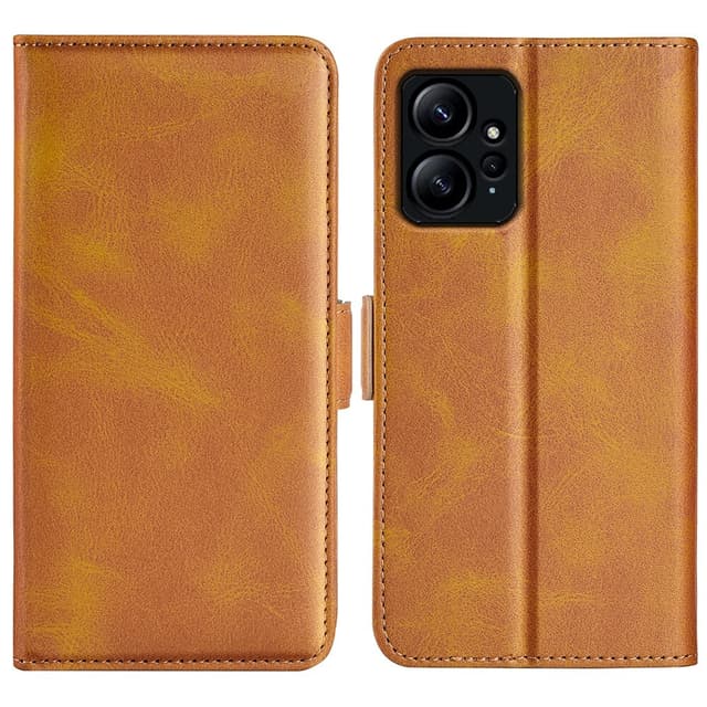 SKALO Xiaomi Redmi Note 12 4G Premium Plånboksfodral - Ljusbrun