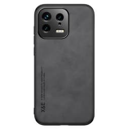 SKALO Xiaomi 13 5G X&E PU-Läder Skal - Mörkgrå