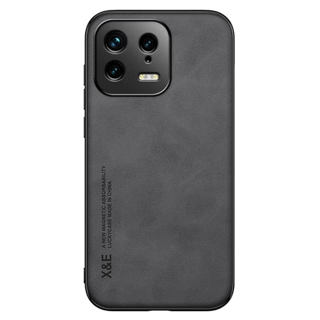 SKALO Xiaomi 13 5G X&E PU-Läder Skal - Mörkgrå