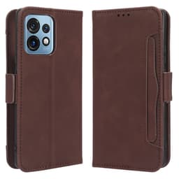 SKALO Motorola Edge 40 Pro 5G 6-FACK Plånboksfodral - Brun